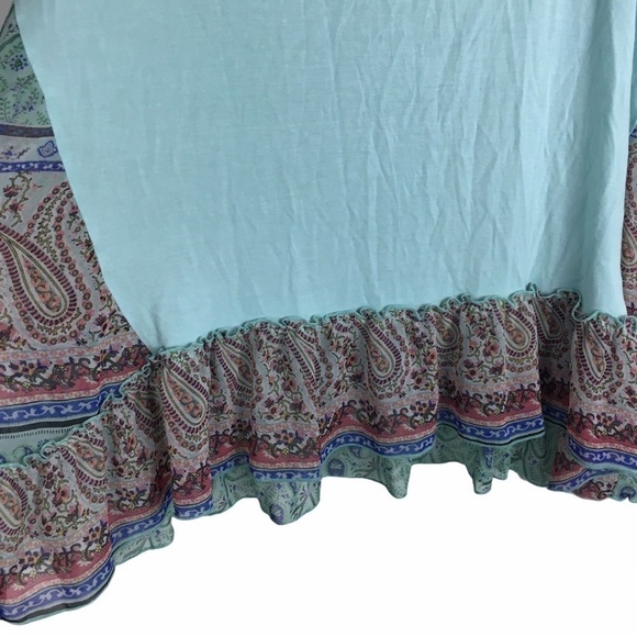 PINK COCONUT Boutique Plus Size Top Tunic Blouse Paisley Sheer Short Sleeve XXXL - Picture 3 of 10